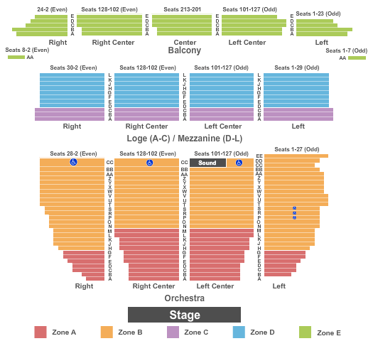 Orpheum Theater Seating Chart Hamilton