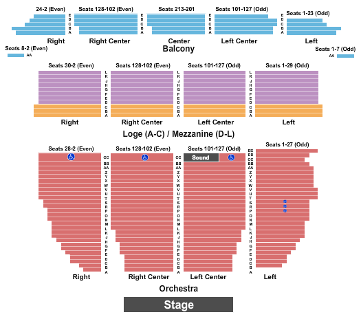 Orpheum Theatre Hamilton Seating Chart